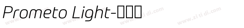 Prometo Light字体转换